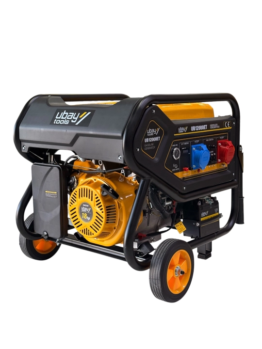 Ubay UB-12000ET uch fazali benzinli generator, 8,5 kVt, 380/220 V