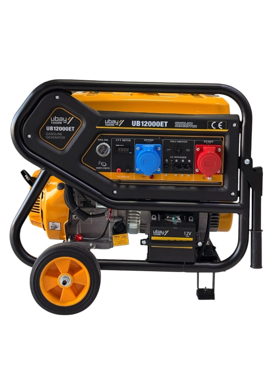 Бензиновый генератор трёхфазный Ubay UB-12000ET, 8,5 кВт, 380/220 В - 