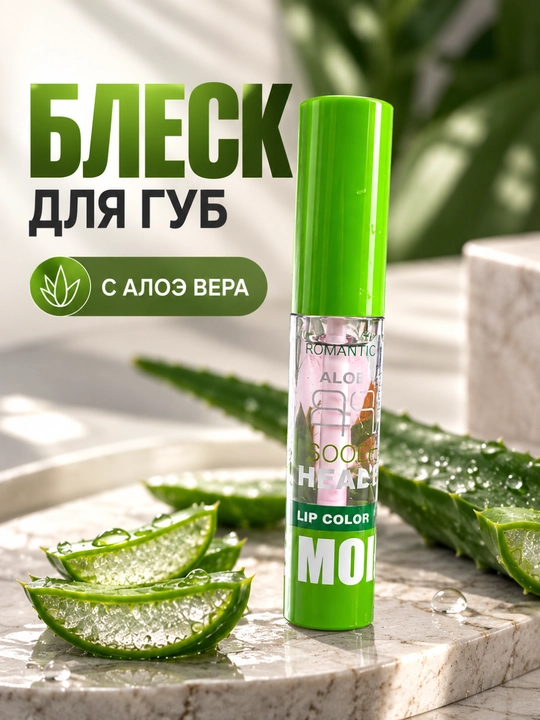 Блеск для губ Romantic Aloe Lip Color - 