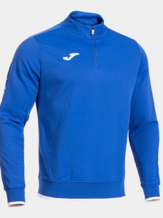 Erkaklar uchun Joma Olimpiada Half Zip ko‘k sport koftasi, 103708.700