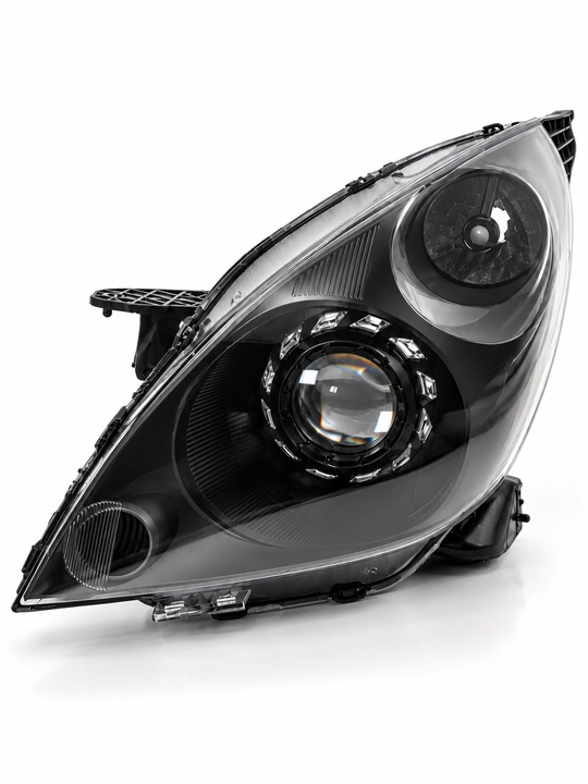 Тюнинговые фары Chevrolet Spark, Bi-LED Zimmer R50 80W, RGB маска, комплект 2 шт