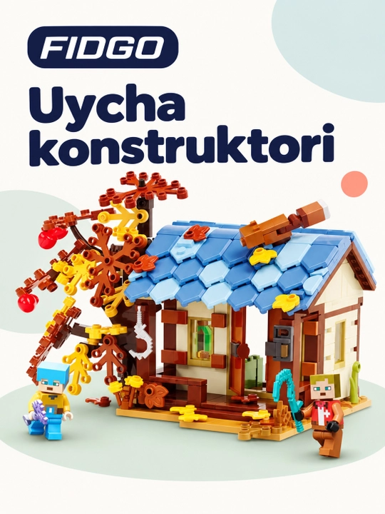 FIDGO uycha konstruktori, moviy tomli model - 