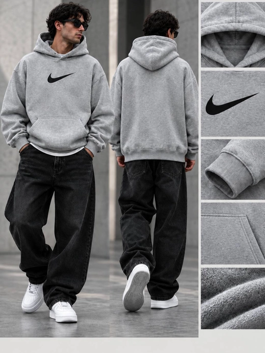 Мужское худи Nike, оверсайз, толстовка с капюшоном - 