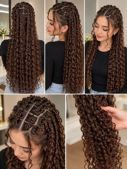 Канекалон для волос двухцветный, афрокудри bali curls и zizi