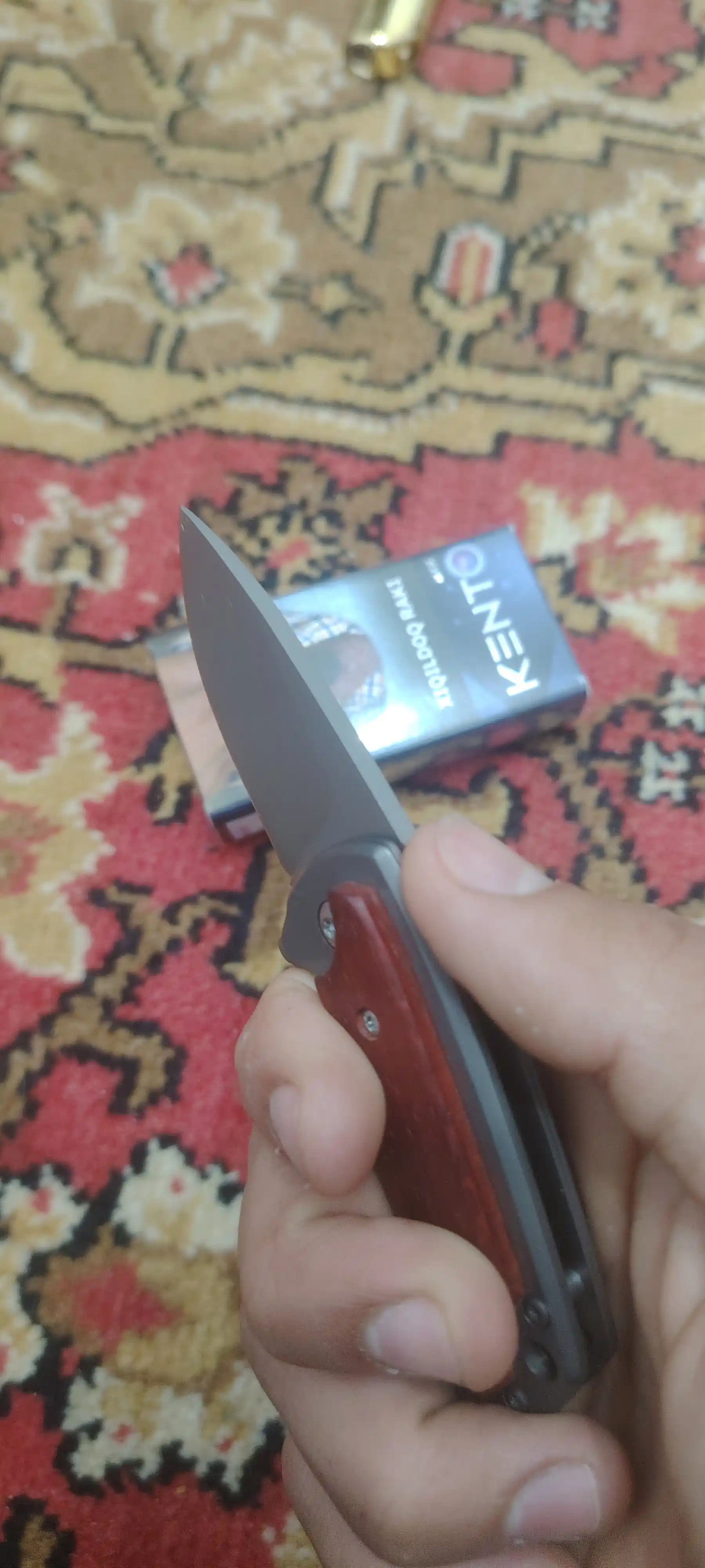 Zanglamaydigan po'latdan ov pichog'i, baliq ovlash, sayohat, kemping va dala ishlari uchun