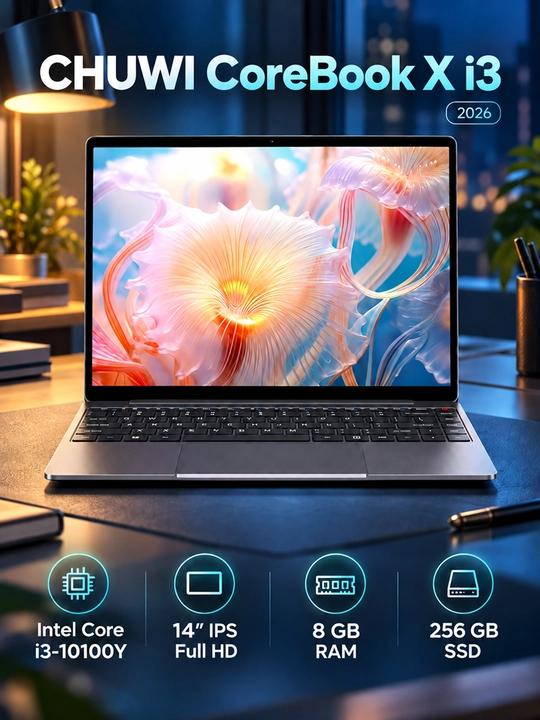 Ноутбук Chuwi CoreBook X i3 2026, Core i3, 14" FHD, 8/256 Гб - 