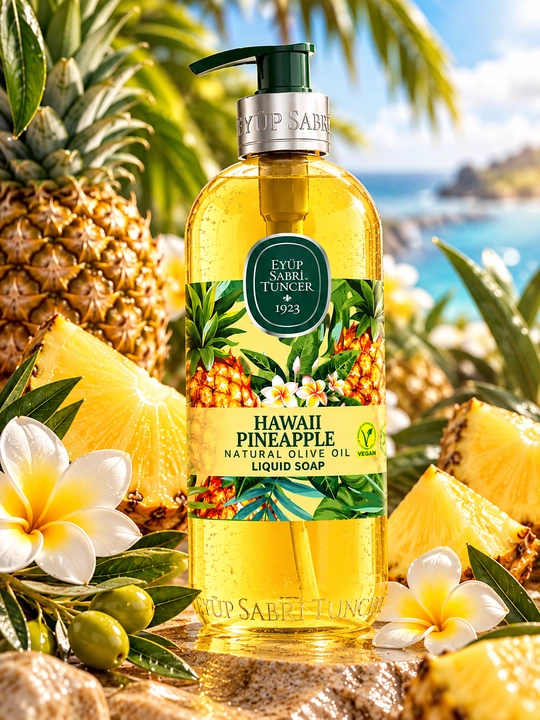Suyuq sovun tabiiy zaytun yog‘li Eyüp Sabri Tuncer Hawaii Pineapple, 500 ml