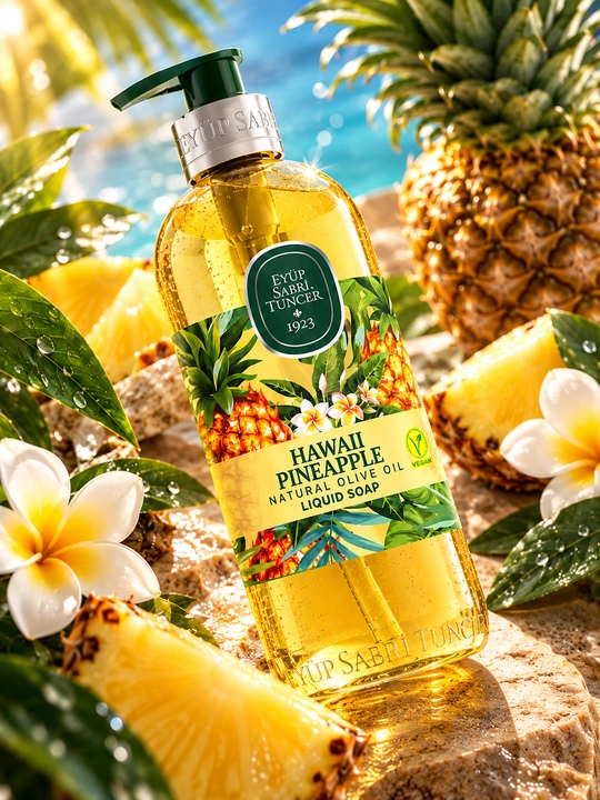 Suyuq sovun tabiiy zaytun yog‘li Eyüp Sabri Tuncer Hawaii Pineapple, 500 ml