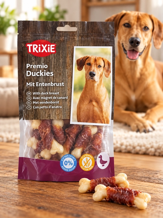 Itlar uchun Trixie Premio Stripes shirinligi, o‘rdak bilan - 