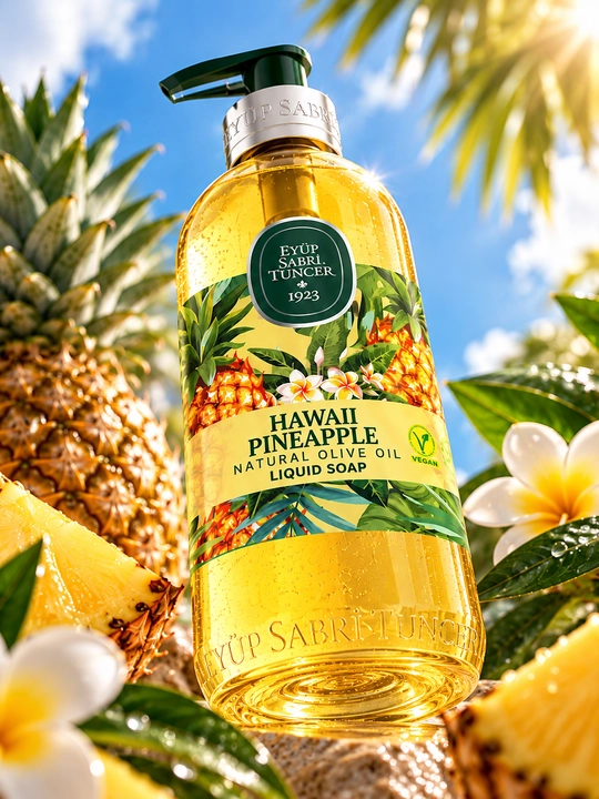 Suyuq sovun tabiiy zaytun yog‘li Eyüp Sabri Tuncer Hawaii Pineapple, 500 ml