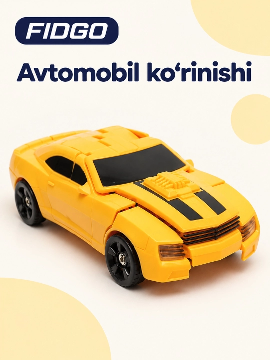 Robot-transformer FIDGO, robot va avtomobil ko‘rinishi