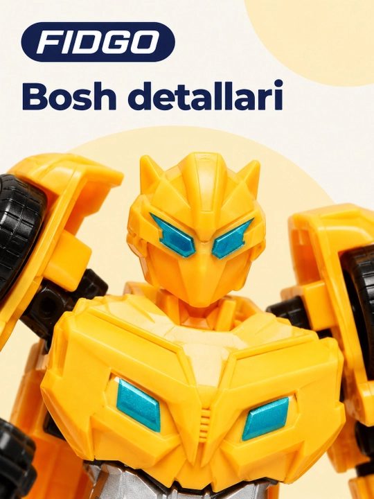 Robot-transformer FIDGO, robot va avtomobil ko‘rinishi