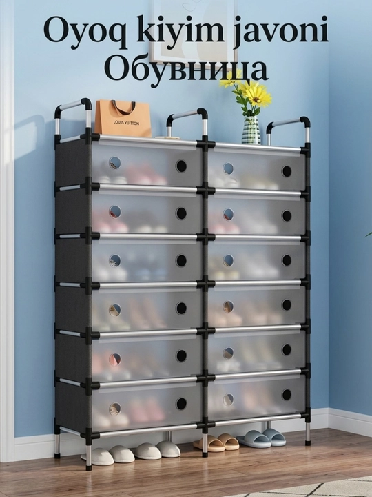 Poyabzal javoni, oyoq kiyim javoni, metall poyabzal javoni, etajerka, shkaf stellaj - 