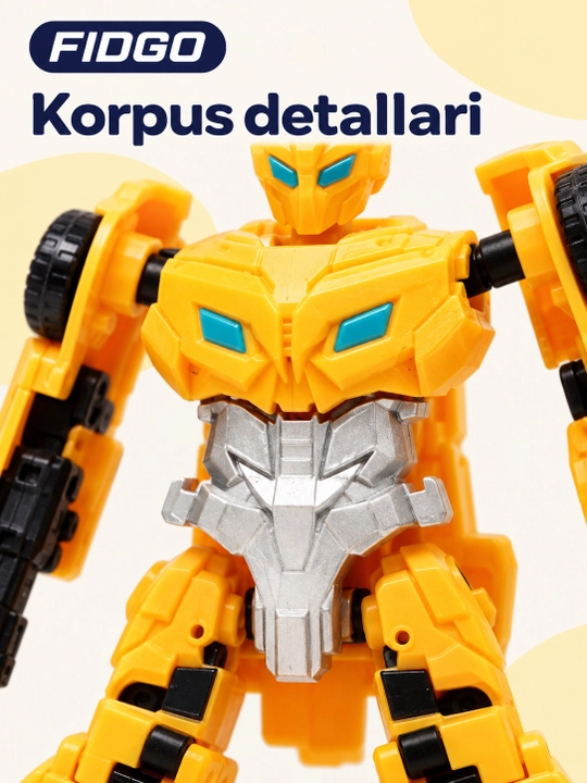 Robot-transformer FIDGO, robot va avtomobil ko‘rinishi
