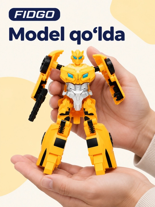 Robot-transformer FIDGO, robot va avtomobil ko‘rinishi