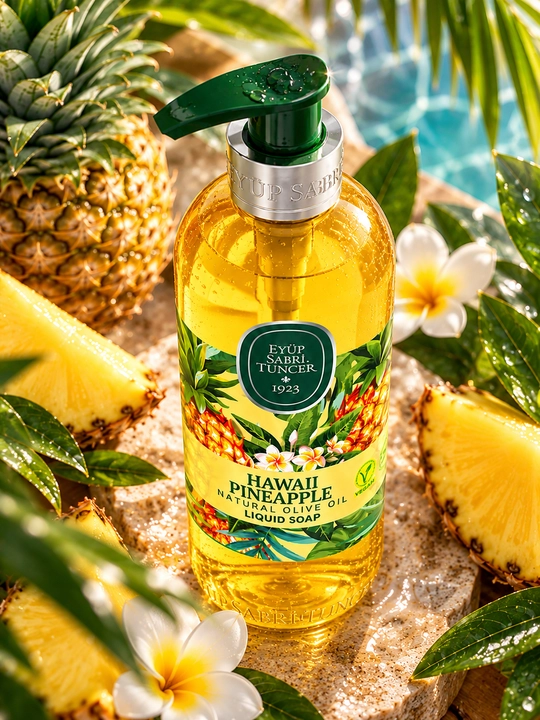 Suyuq sovun tabiiy zaytun yog‘li Eyüp Sabri Tuncer Hawaii Pineapple, 500 ml