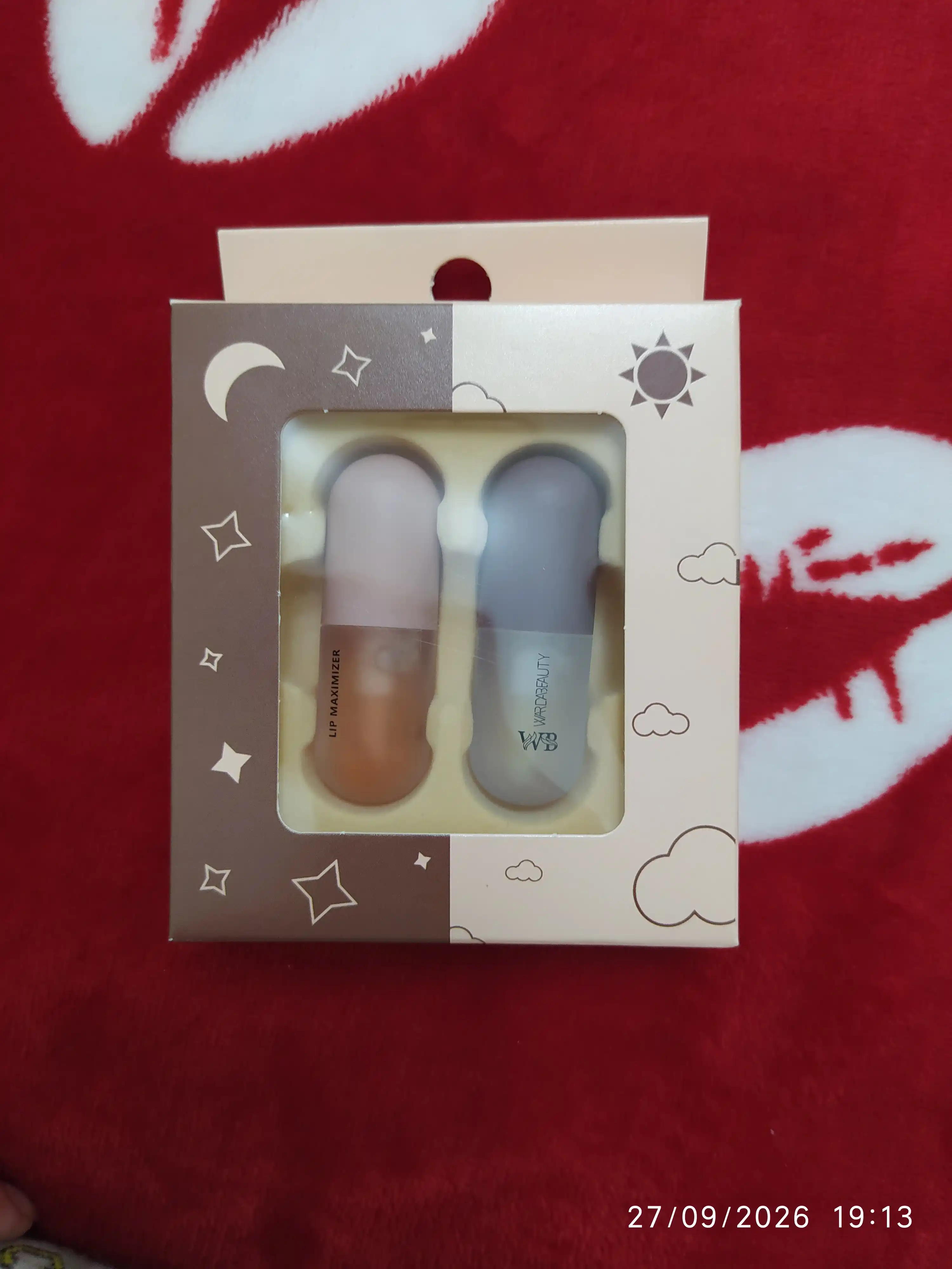 Kun va tun uchun hajm beruvchi lab blyesklari toplami, 3+3 ml