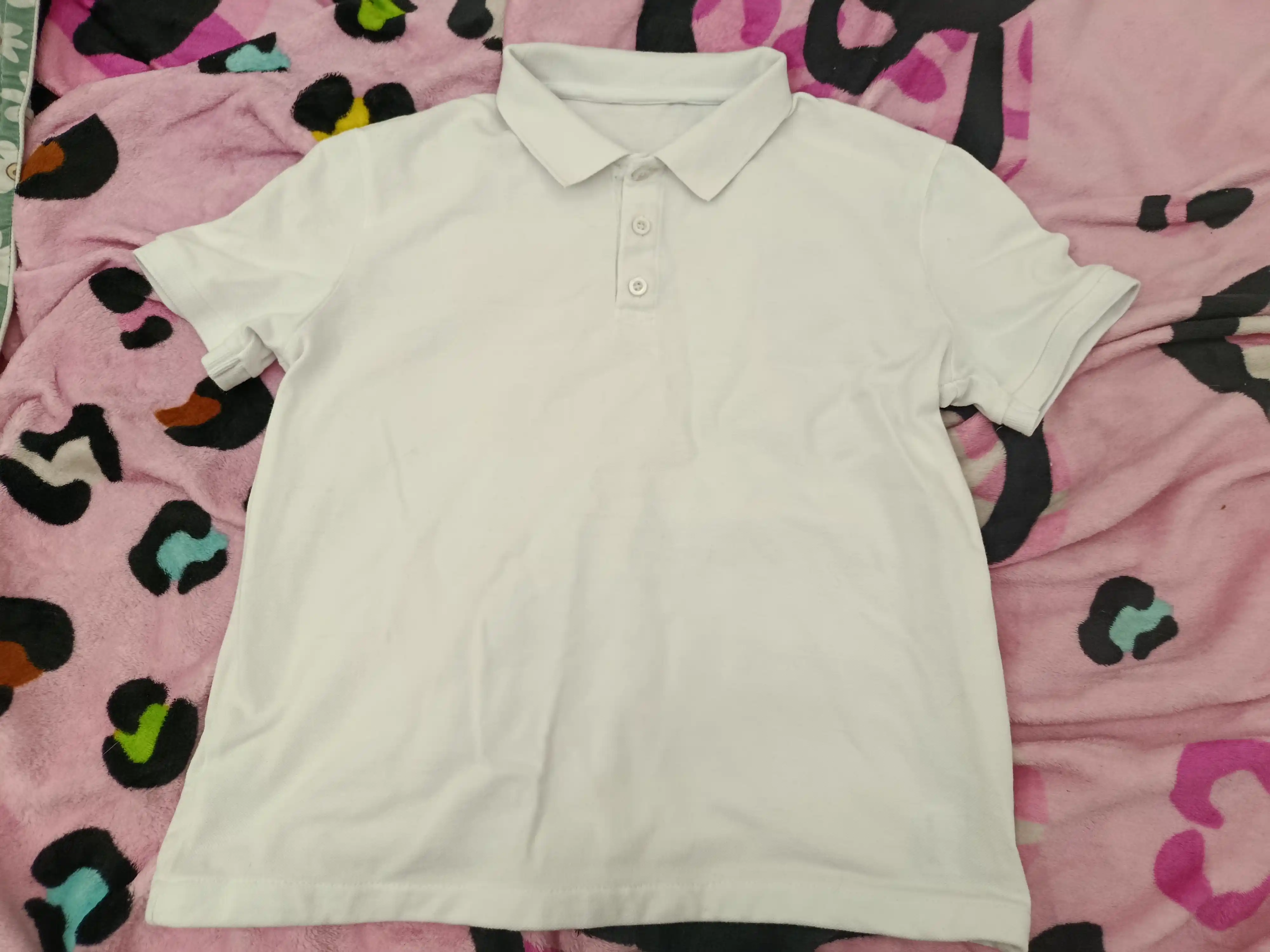 Futbolka polo o'g'il bolalar va qizlar uchun, paxta, maktab forma