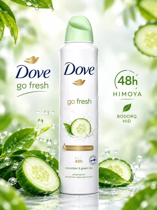 Antiperspirant, dezodorant Dove 48 soatlik himoya - 