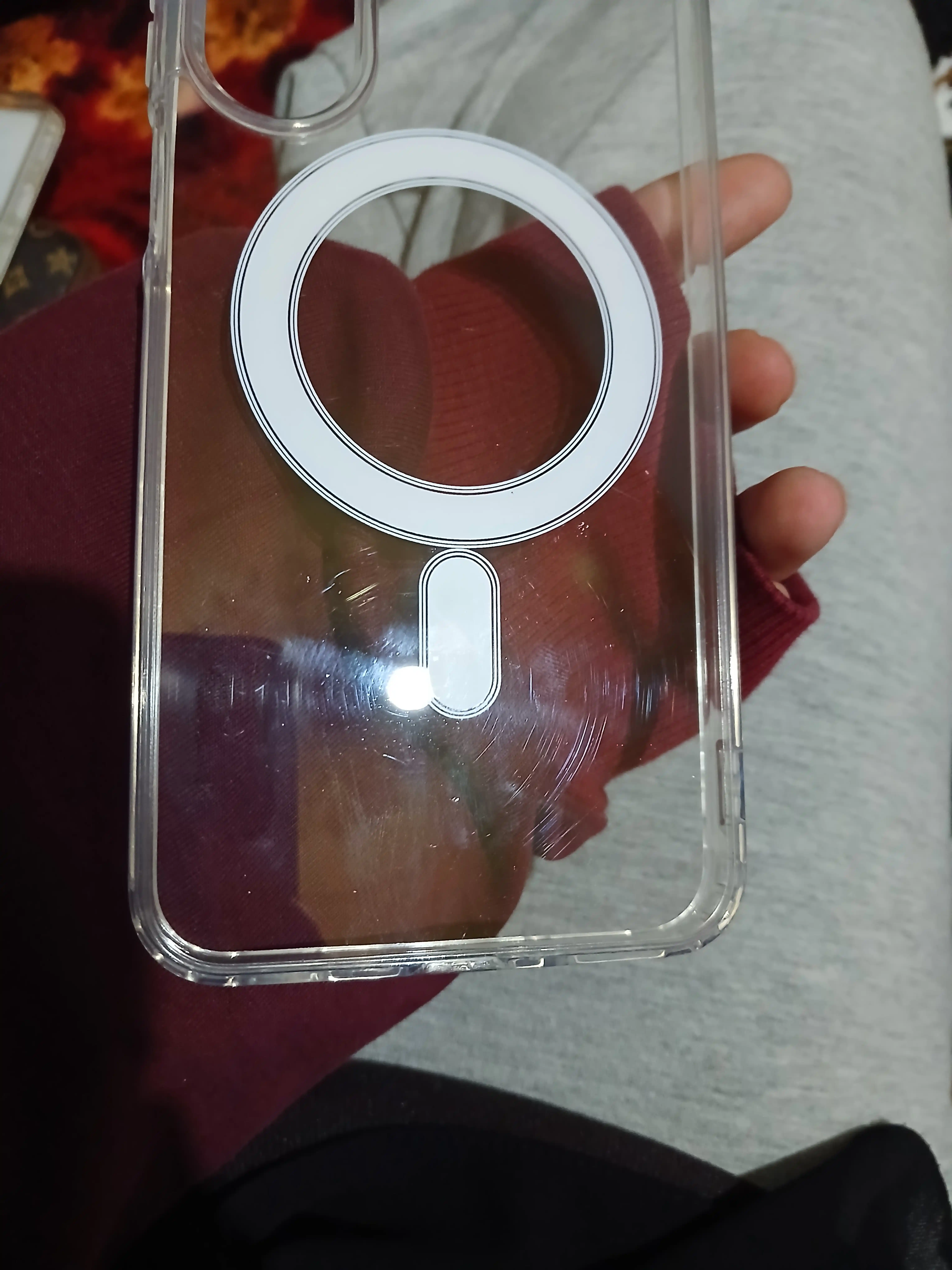 Samsung A14 dan S25 Ultra gacha uchun MagSafe shaffof chexol – zarbaga chidamli Clear Case