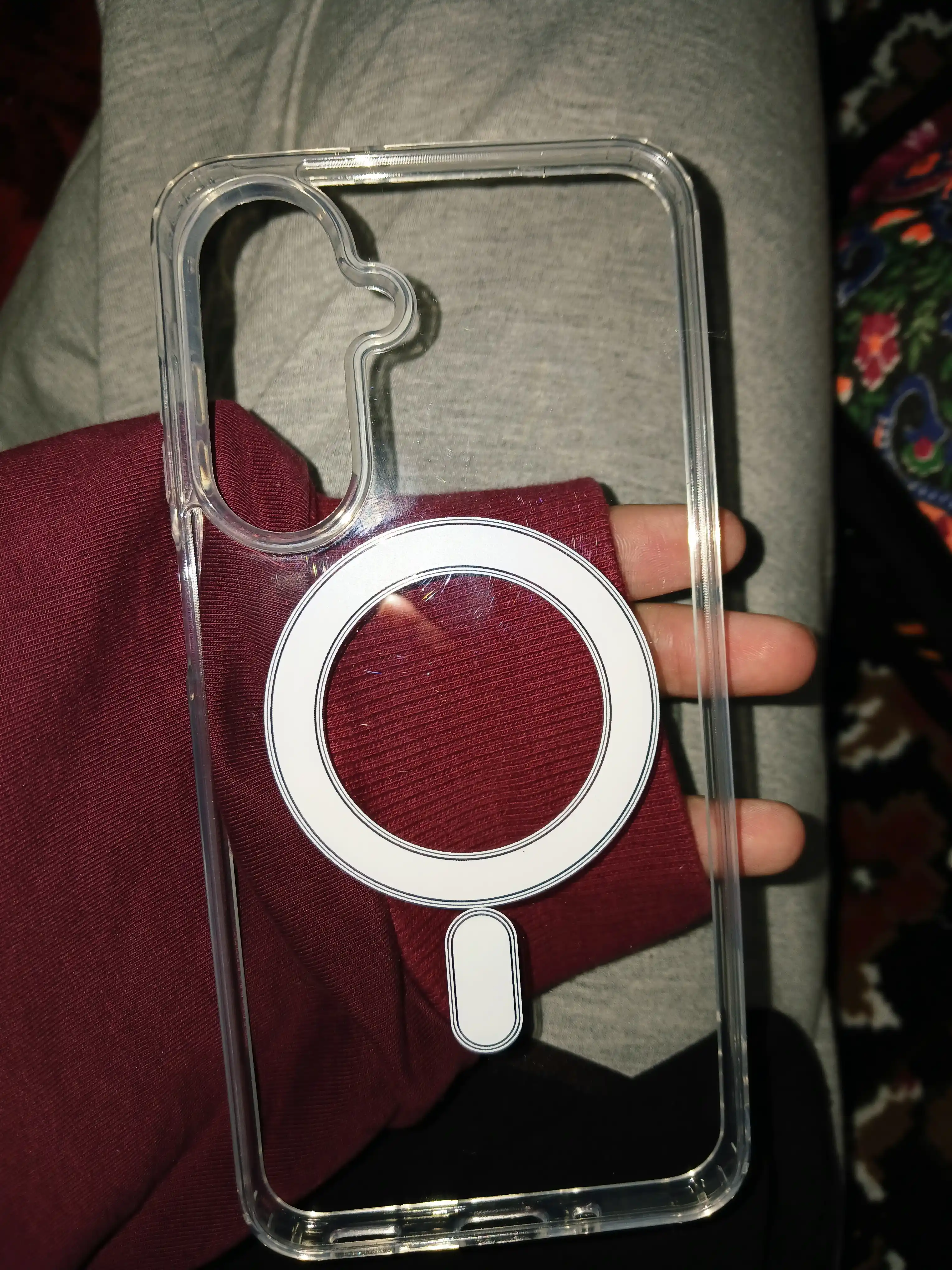 Samsung A14 dan S25 Ultra gacha uchun MagSafe shaffof chexol – zarbaga chidamli Clear Case