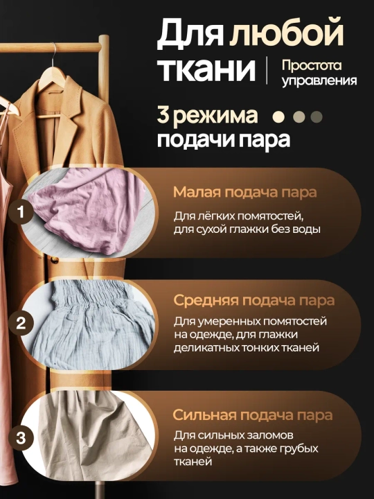 Отпариватель ручной, для одежды и тканей, дома и офиса