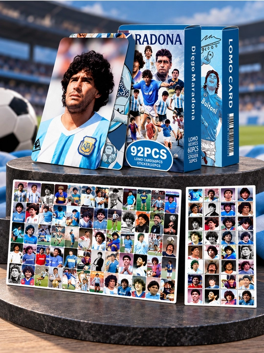 Lomo kartalar, 92 dona 60 ta karta + 32 ta stiker — futbol, basketbol, superqahramonlar - 