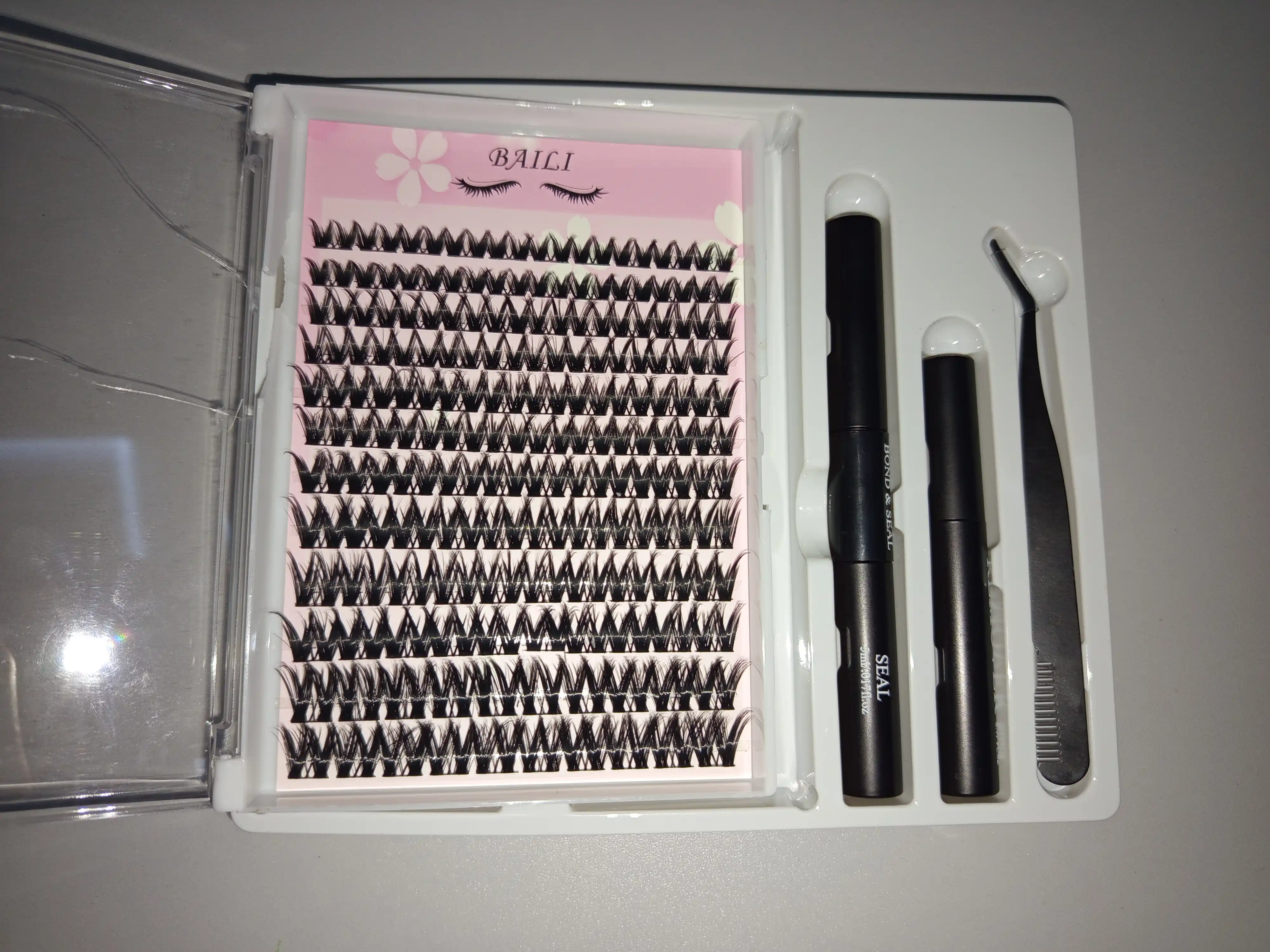 5D effektli ulama kiprik, kiprik kleyi, pinset, fiksator, remover, 5 ta 1, 120 bog‘lam