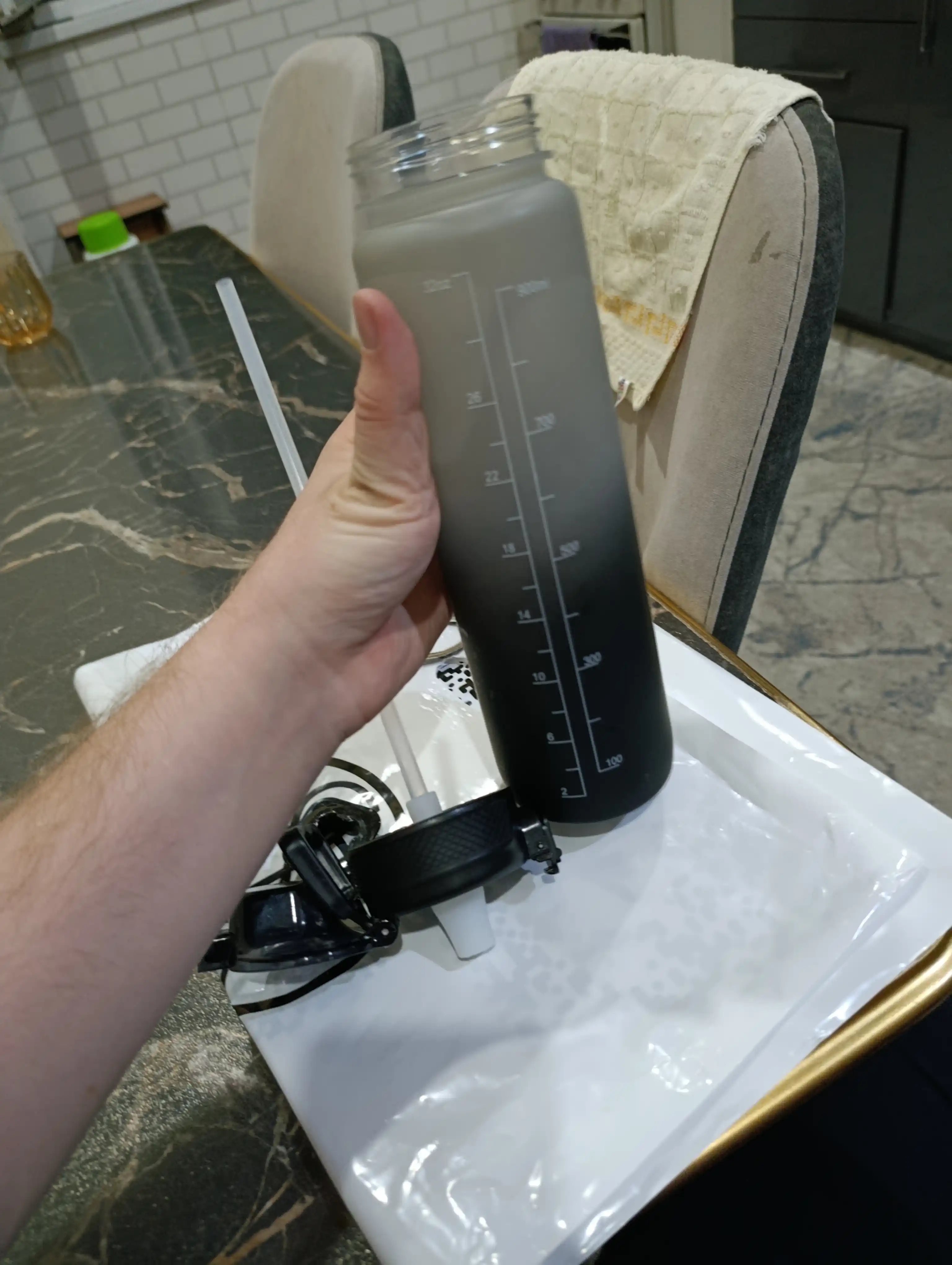Бутылка для воды, air up, 1000 мл, 1 ароматическая насадка, для спорта