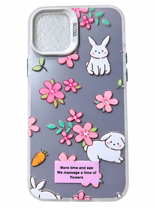 IPhone uchun gulli dizaynli g‘ilof, yumshoq himoya g‘ilofi - 