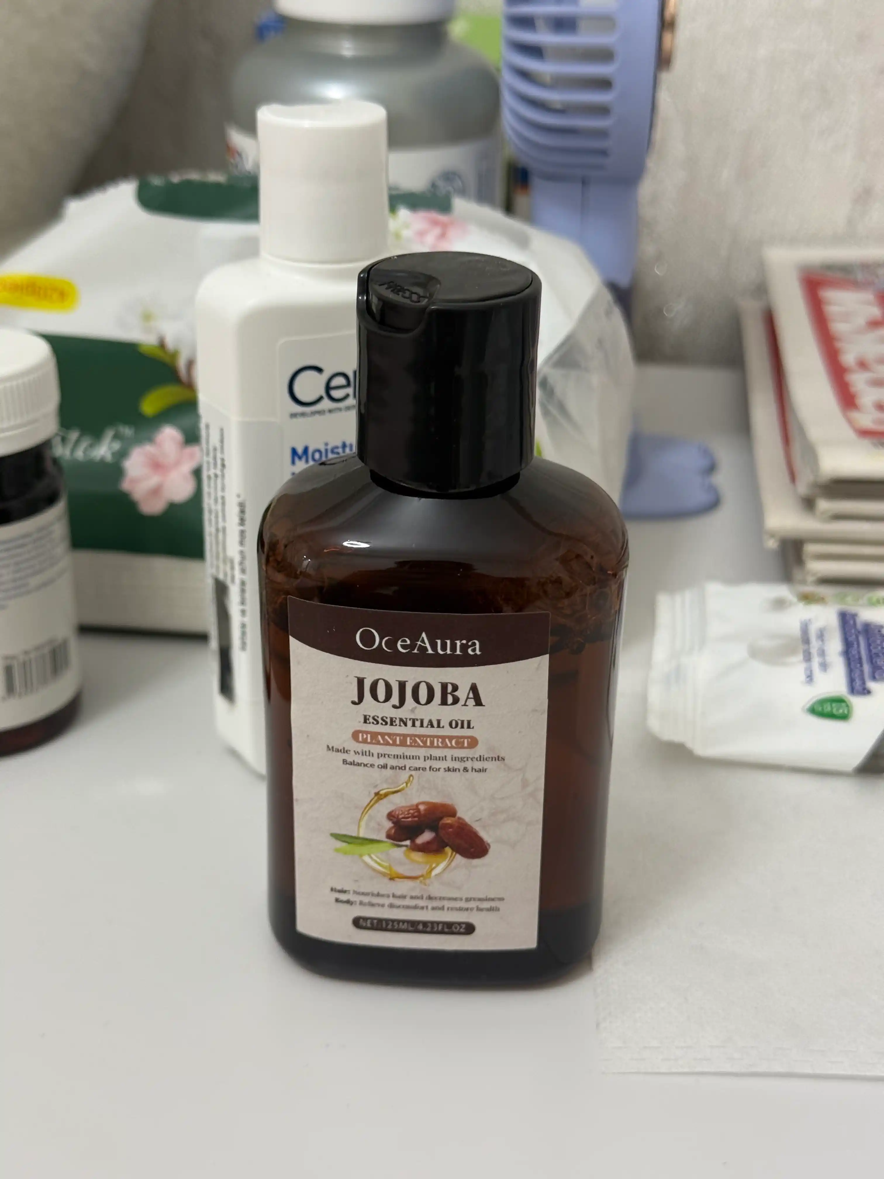 Soch va tana terisi uchun jojobali OceAura kosmetik moyi, 125 ml