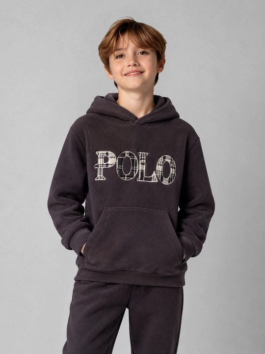 Детский костюм POLO худи и штаны, теплый спортивный комплект 5–7 лет
