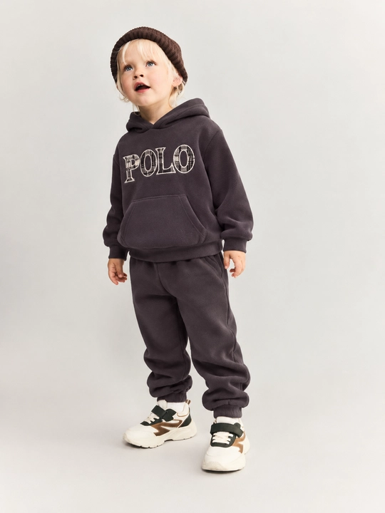 Детский костюм POLO худи и штаны, теплый спортивный комплект 5–7 лет