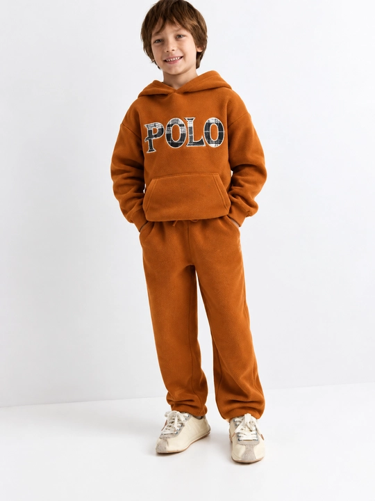 Детский костюм POLO худи и штаны, теплый спортивный комплект 5–7 лет
