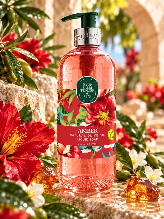 Suyuq sovun tabiiy zaytun yog‘li Eyüp Sabri Tuncer Amber, 500 ml
