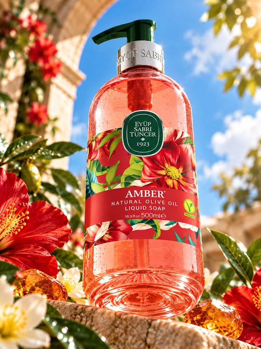 Suyuq sovun tabiiy zaytun yog‘li Eyüp Sabri Tuncer Amber, 500 ml