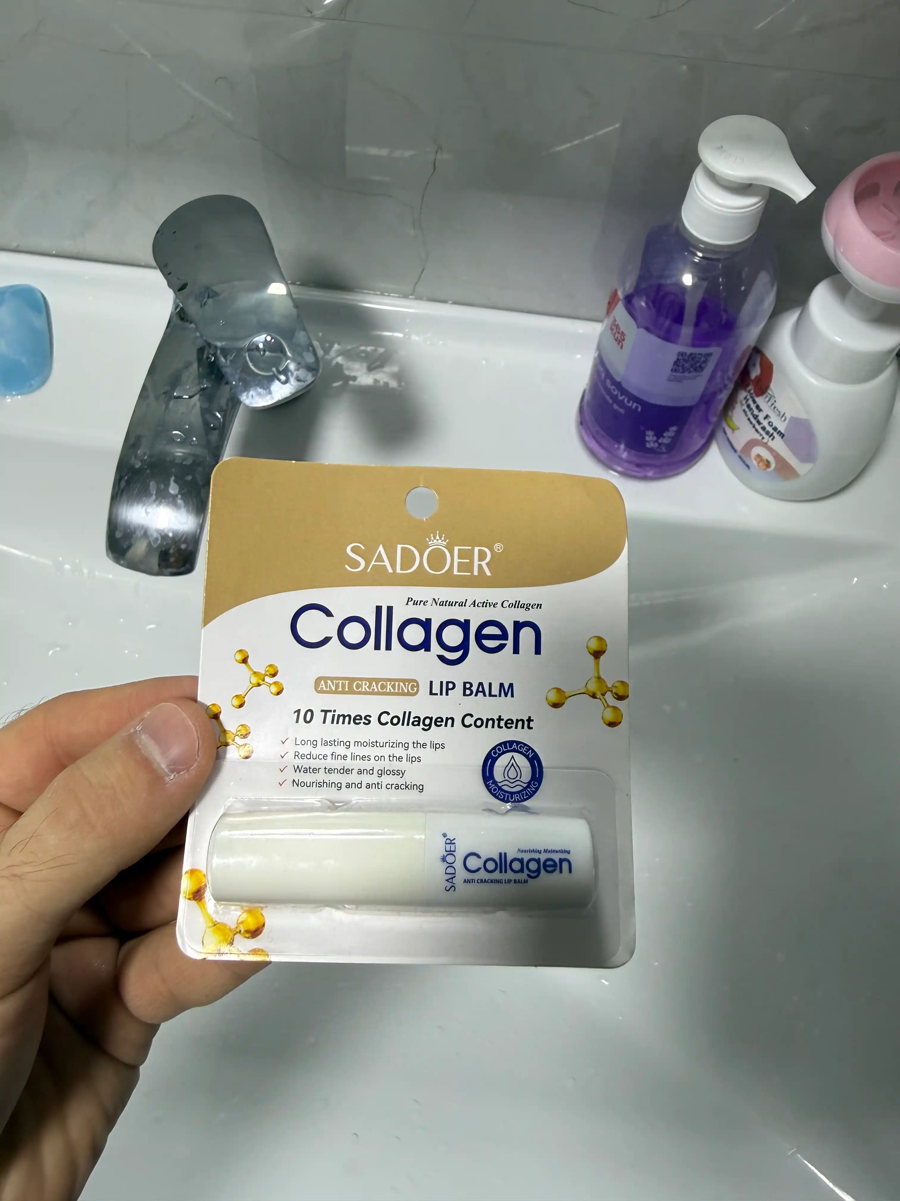Бальзам для губ SADOER Collagen Anti-Cracking, 2.7 г