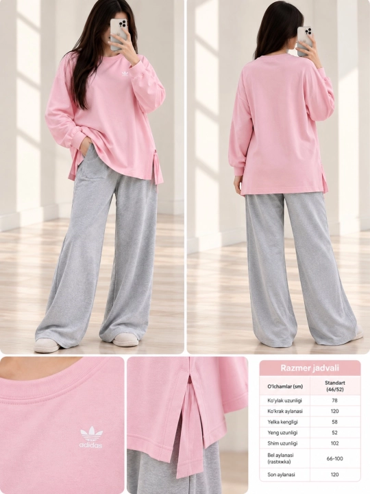 Ayollar uchun sport kostyumi — ikki qisimli - 