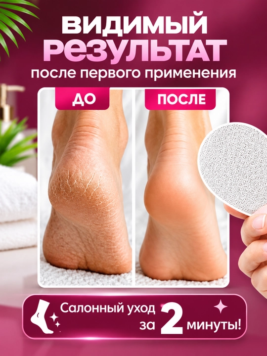 Прозрачный пемзовый камень для пяток, нано-пемза, педикюр для ног