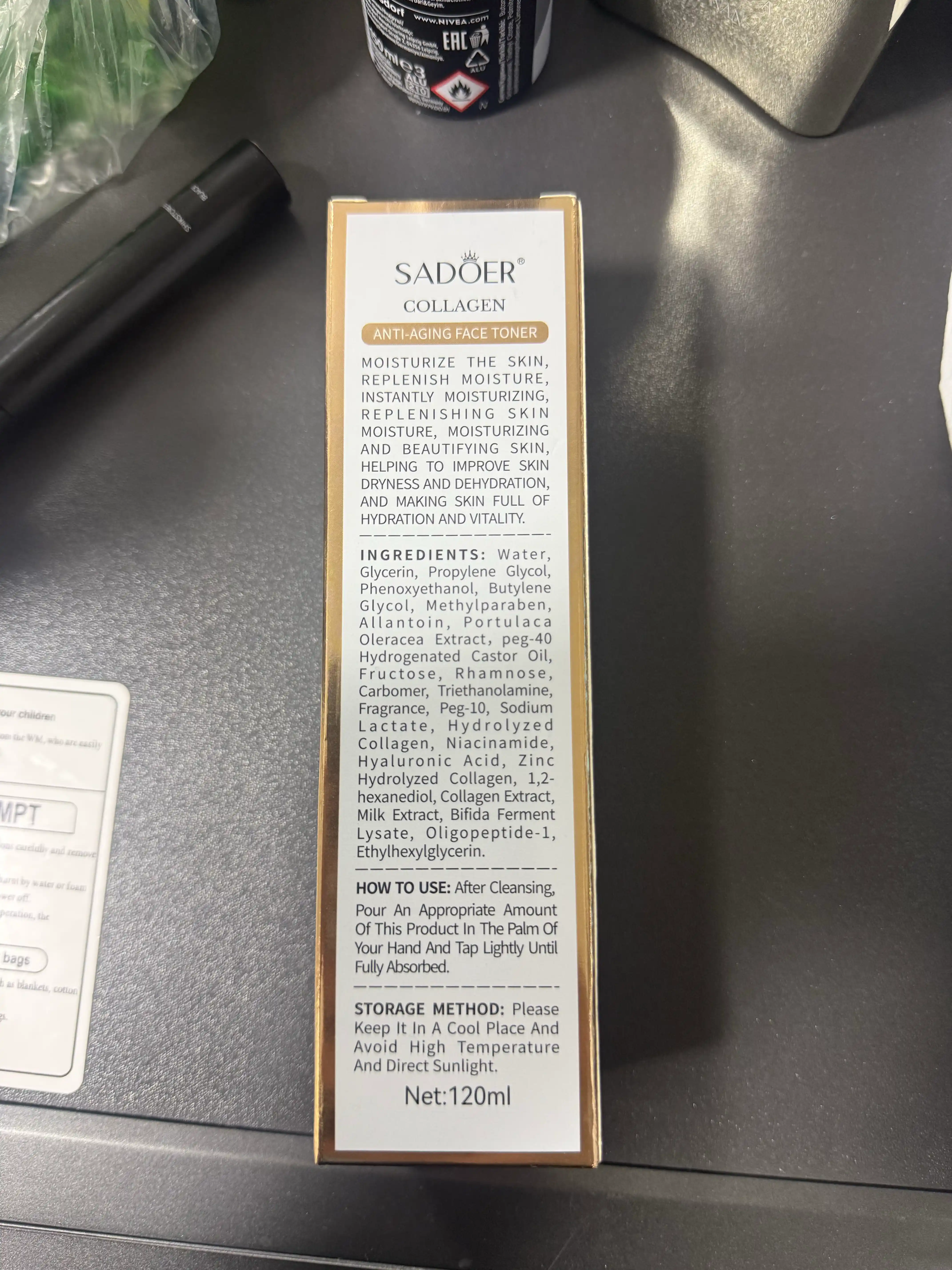 Тонер для лица SADOER Collagen с коллагеном, 120 мл