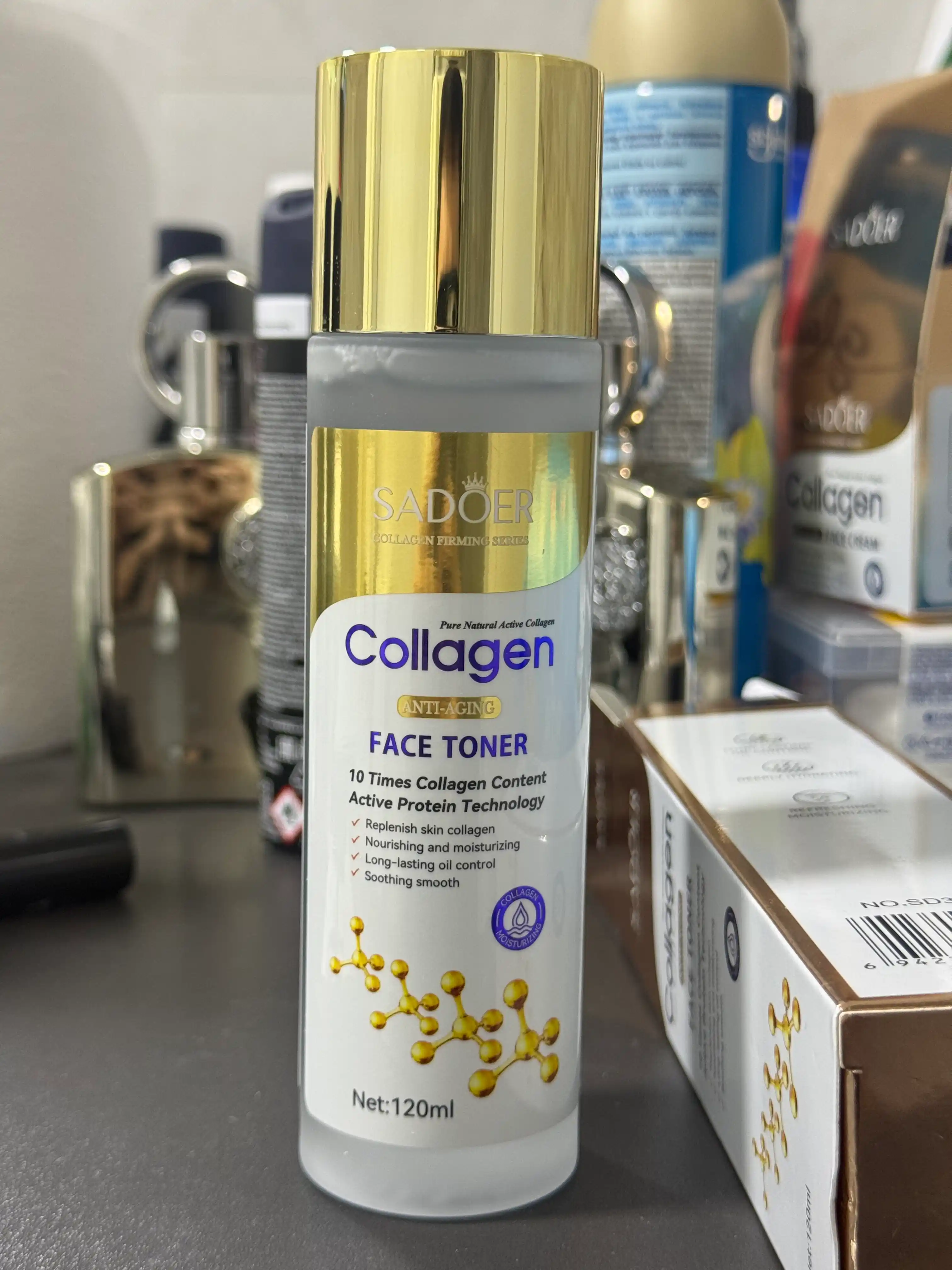 Тонер для лица SADOER Collagen с коллагеном, 120 мл