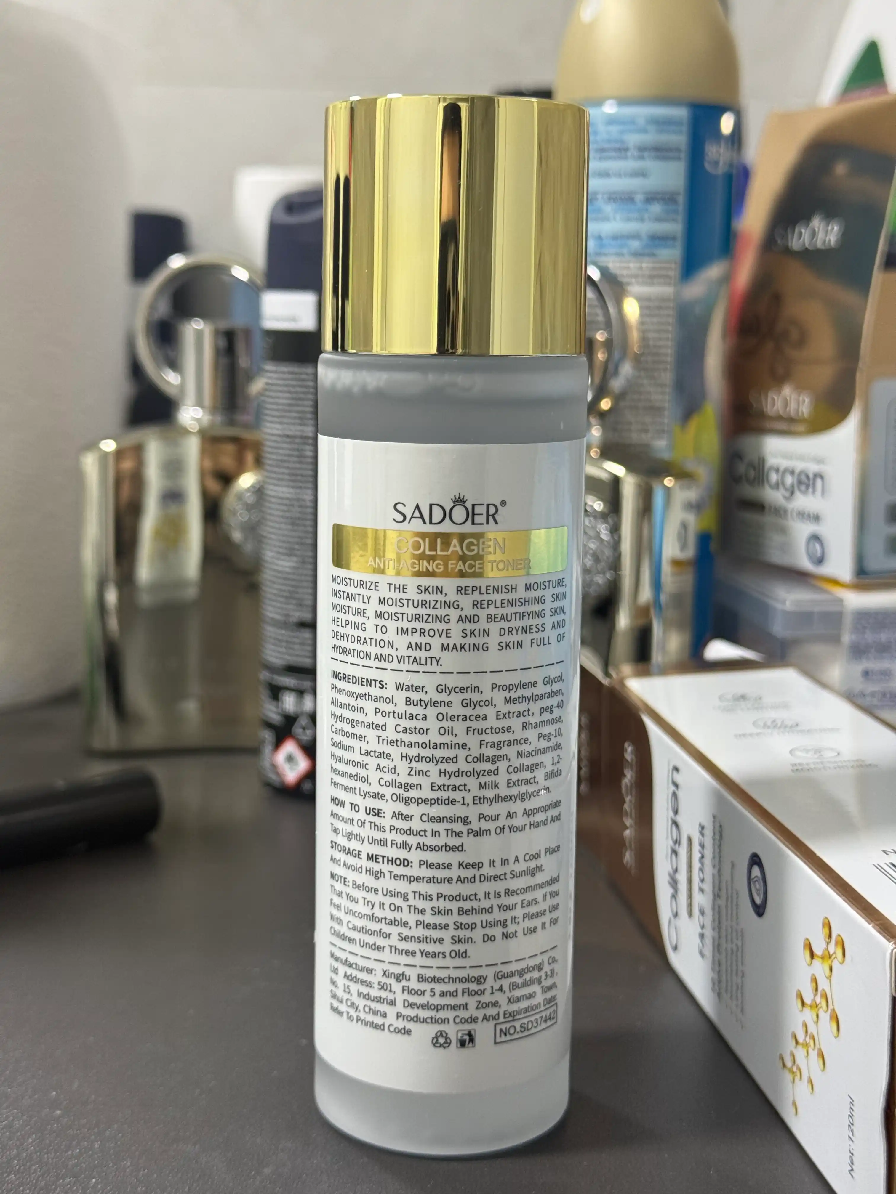 Тонер для лица SADOER Collagen с коллагеном, 120 мл
