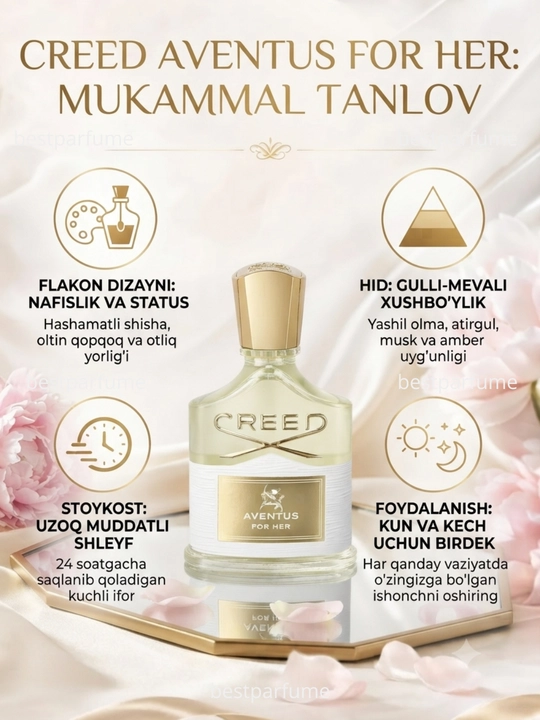 Creed Aventus For Her 75 мл — женские духи, парфюмерная вода EDP