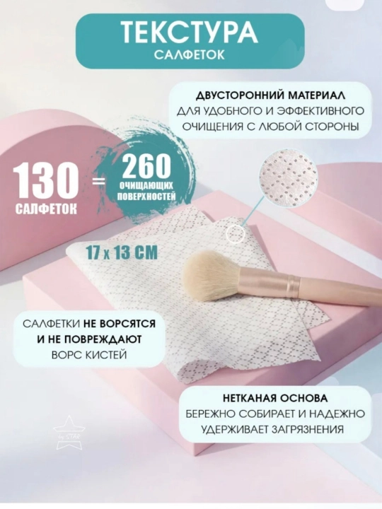 Идеальные салфетки: очищают кисти без воды и защищают от бактерий