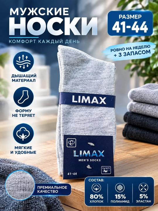 Набор мужских носков 10 пар