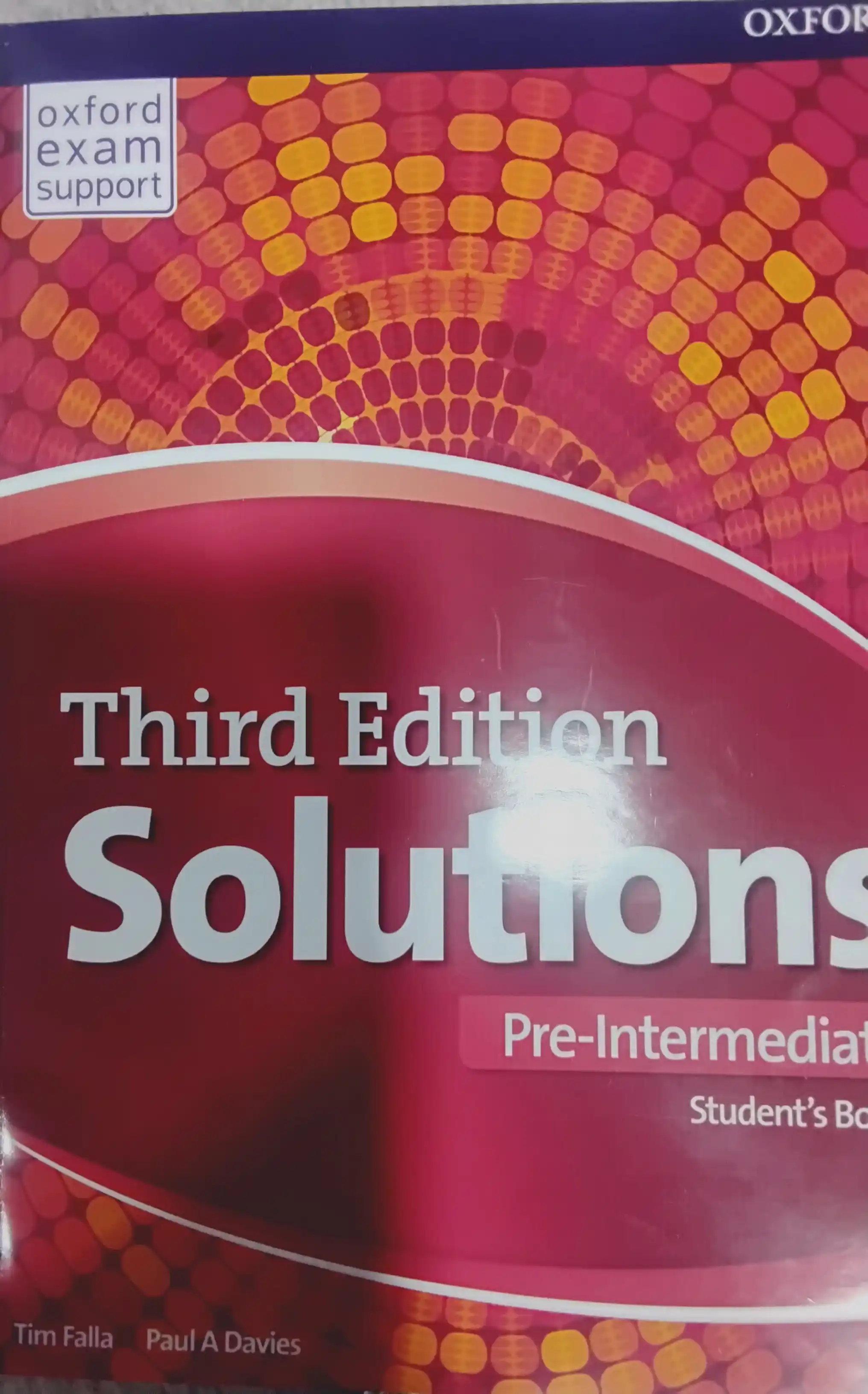 Solutions third Edition. Elementary, Pre-intermediate, Intermediate. Studentbook+Workbook