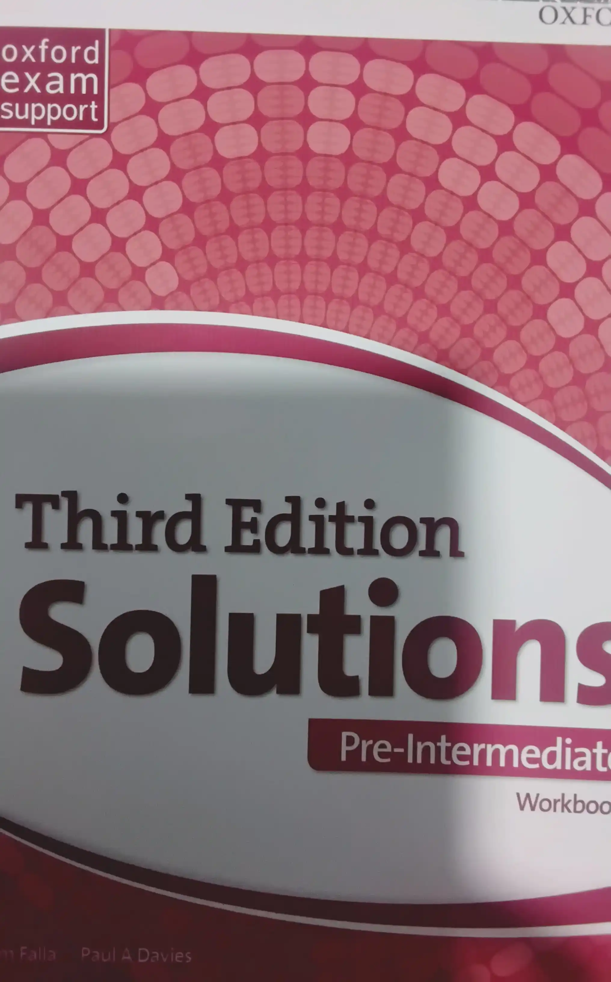 Solutions third Edition. Elementary, Pre-intermediate, Intermediate. Studentbook+Workbook