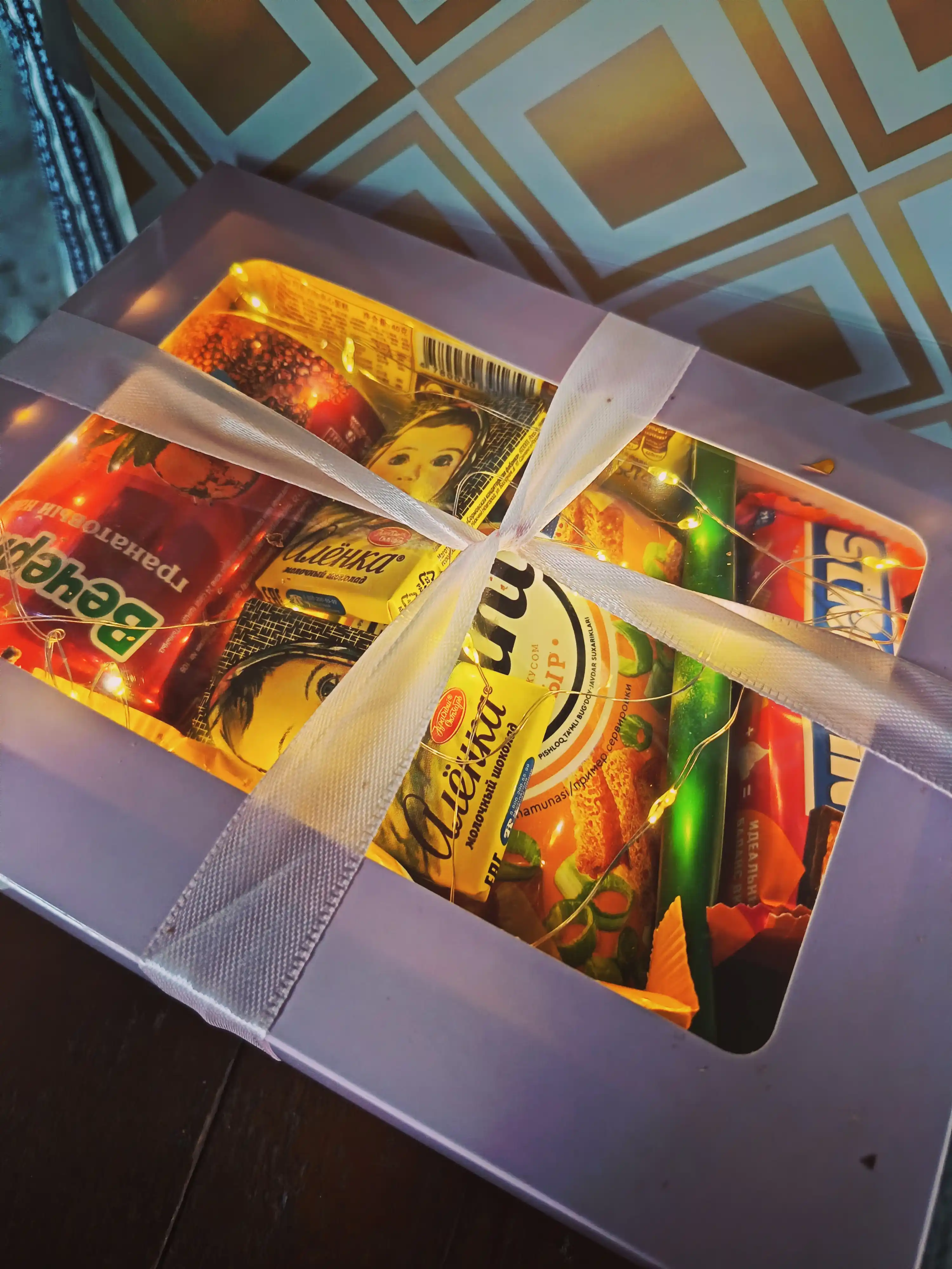 Bayramona sovg'a qutisi, Sovg`a karopka, sovg`a paket, kraft paket, padarka paket