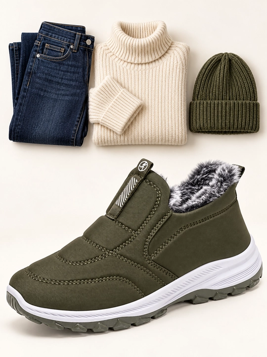 Ayollar sliponlari DISHER WarmStep, qishki, issiq, qulay, 1 o’lcham katta oling