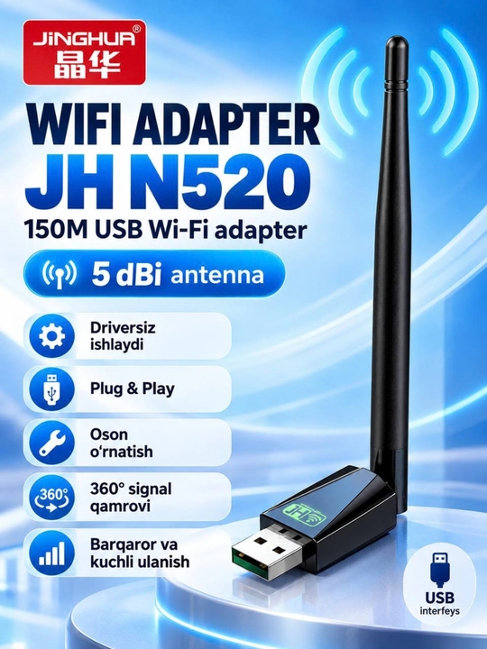 WiFi-адаптер USB JH-N515,JH-N520